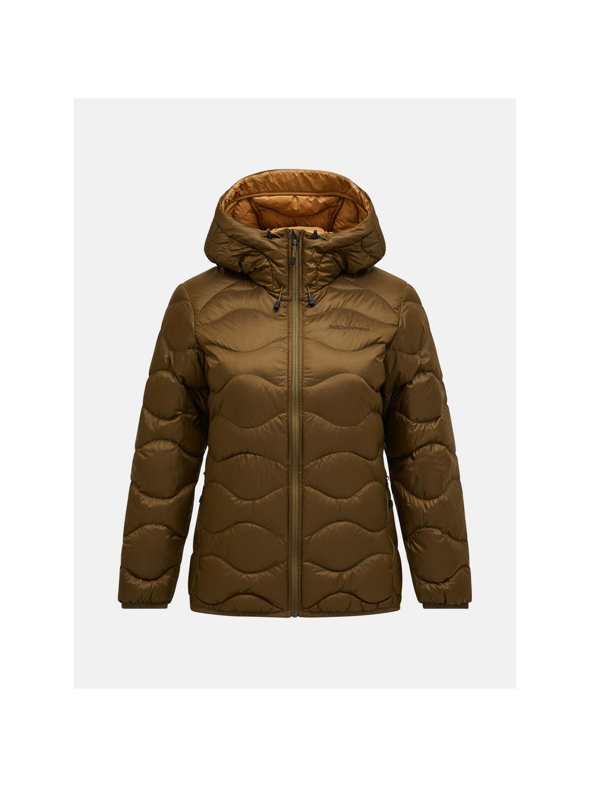 Kurtka PEAK PERFORMANCE Helium Down Hood Jacket Women brązowy