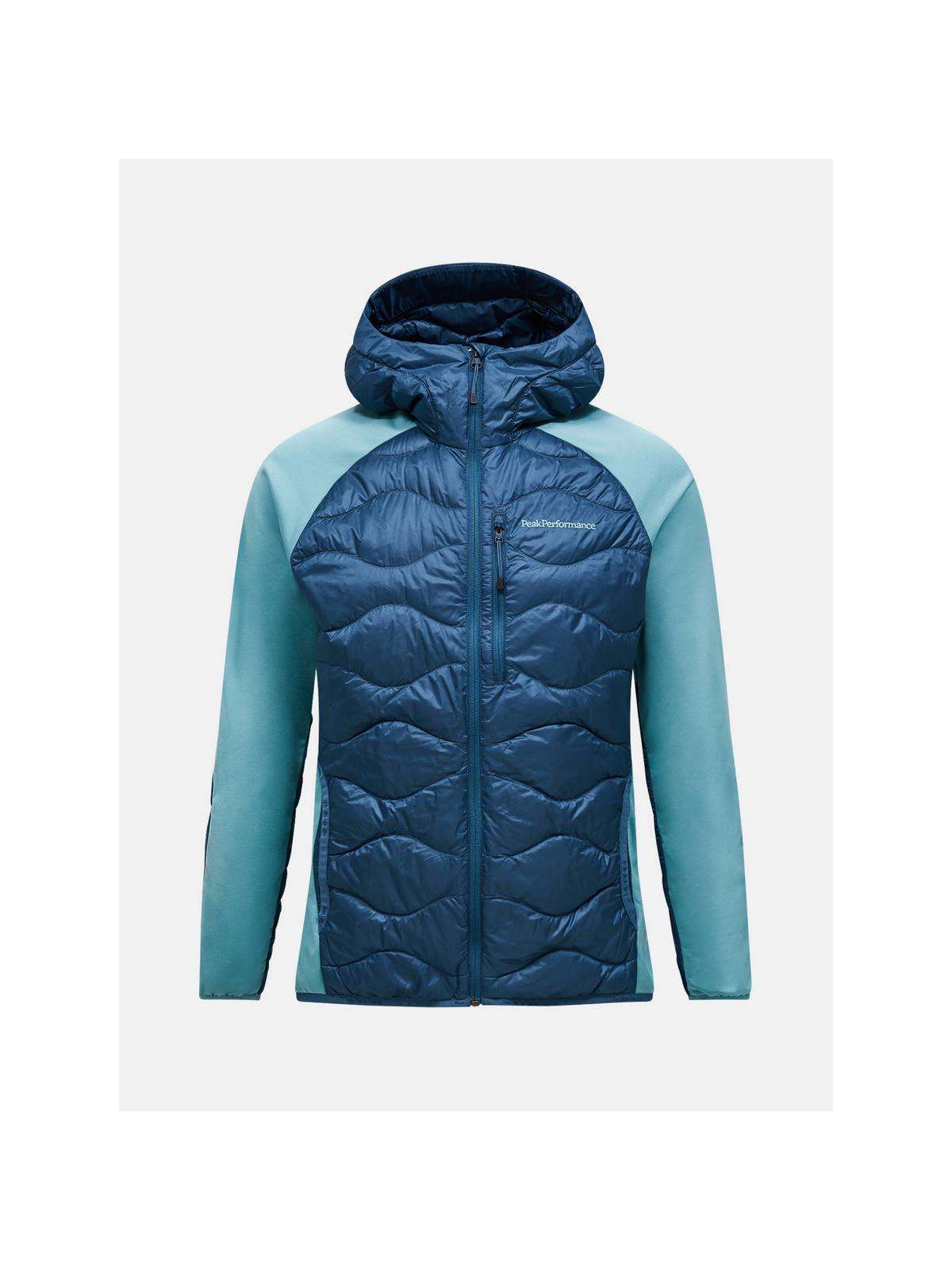 Kurtka PEAK PERFORMANCE Helium Down Hybrid Hood Men niebieski
