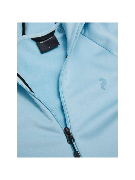 Bluza z kapturem damska PEAK PERFORMANCE Rider Essentials Midlayer Zip Hood niebieska
