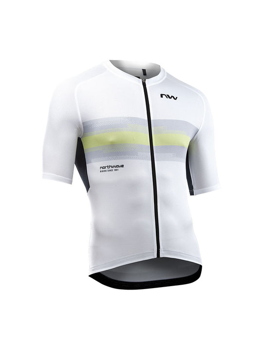 Koszulka rowerowa NORTHWAVE Force Evo Jersey biały - Adventure Sports
