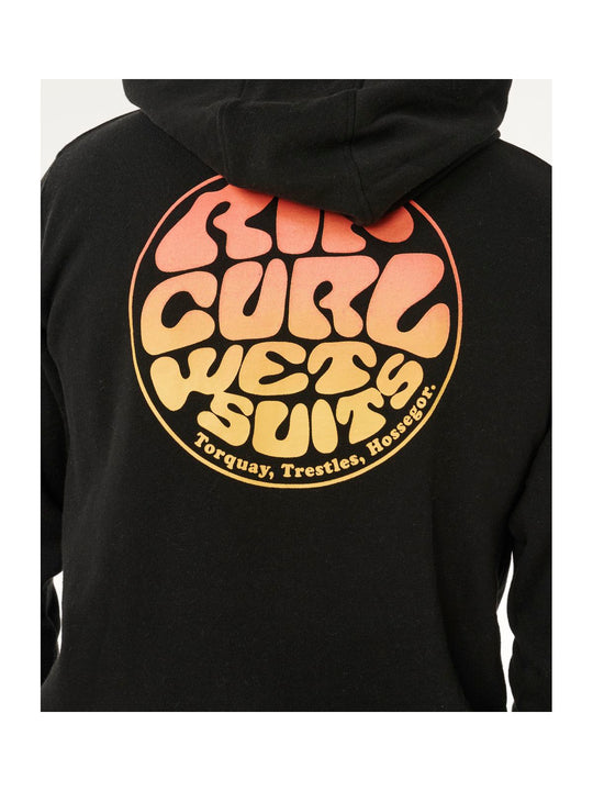 Bluza męska RIP CURL Wettie Passage Icon Zip Thru czarna
