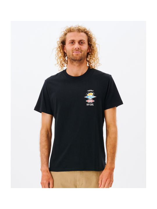 Koszulka RIP CURL Search Icon Tee czarny
