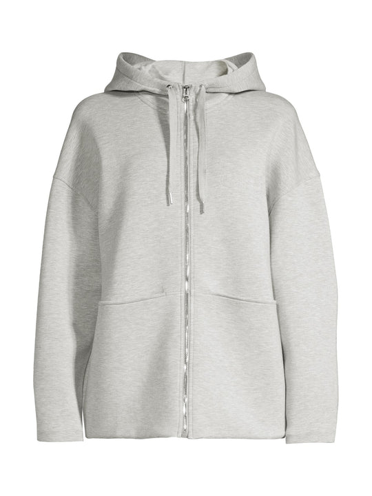 Bluza damska CASALL Scuba Billow Zip Hoodie kolor szary
