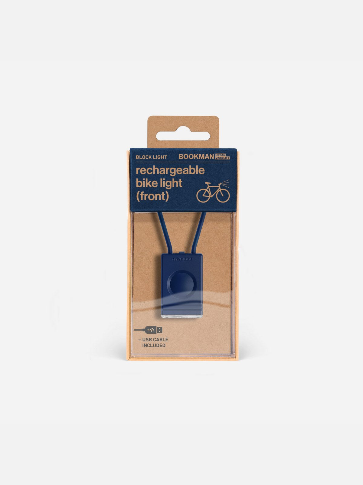 Lampka rowerowa BOOKMAN Block Light Front 50lm niebieski