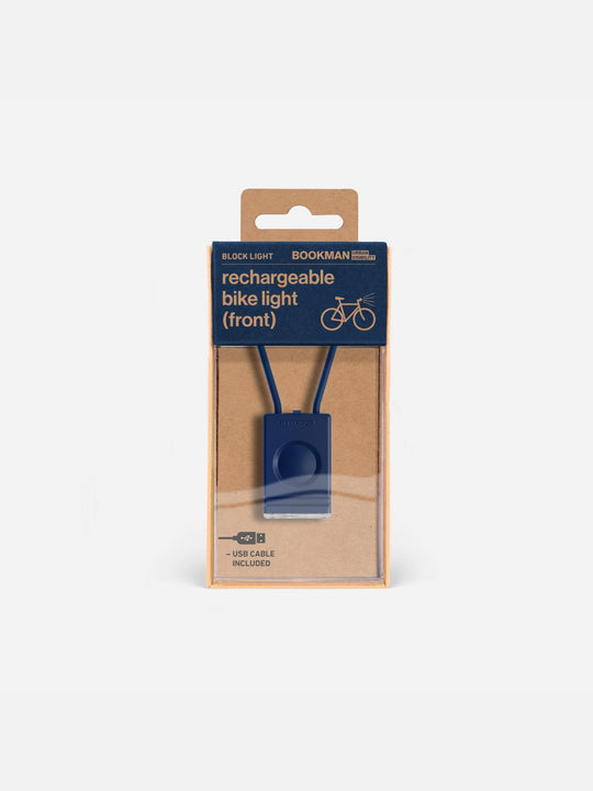 Lampka rowerowa BOOKMAN Block Light Front 50lm niebieski
