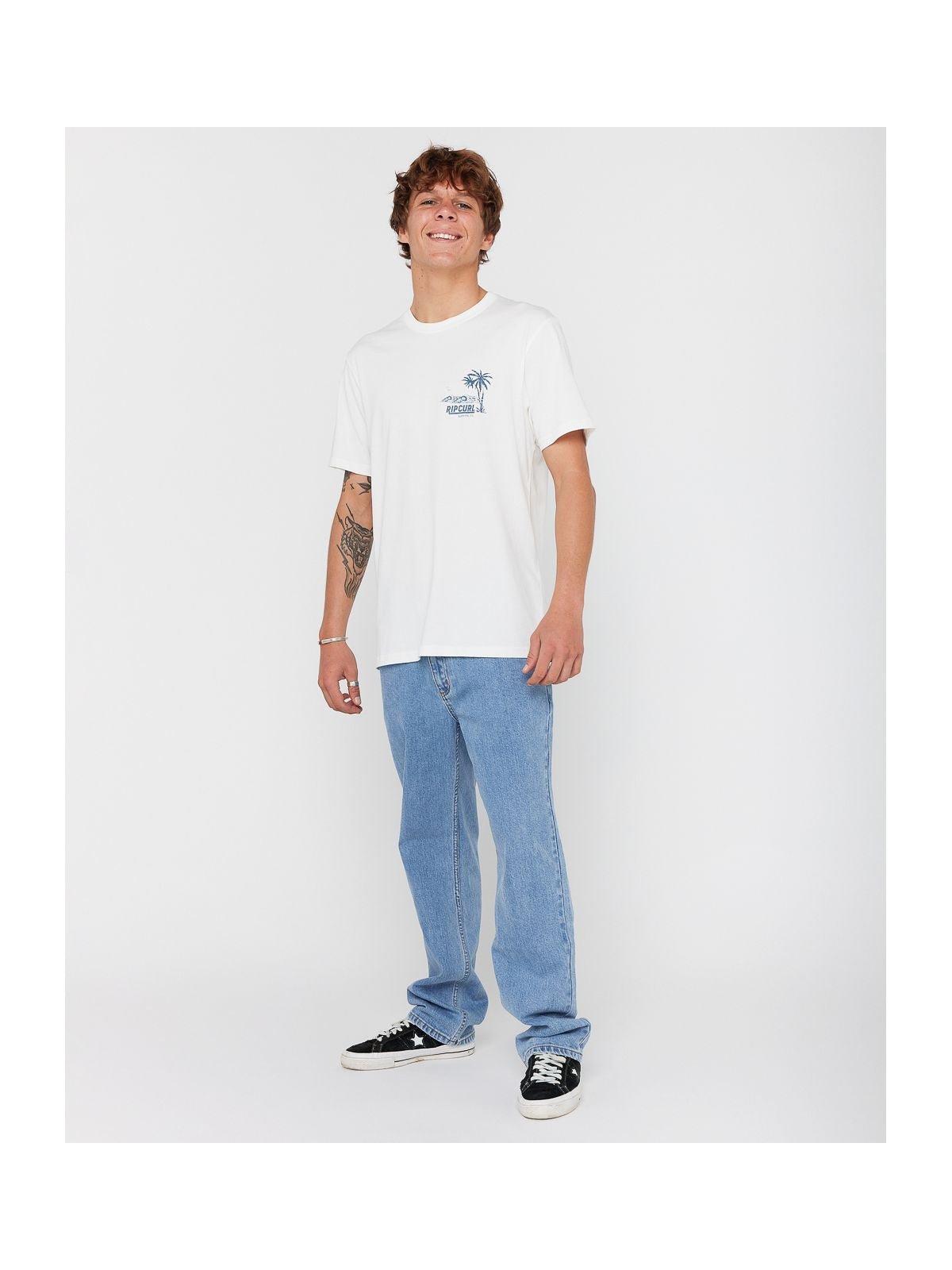 Koszulka RIP CURL SPORTLINE TUBULAR TEE beżowa