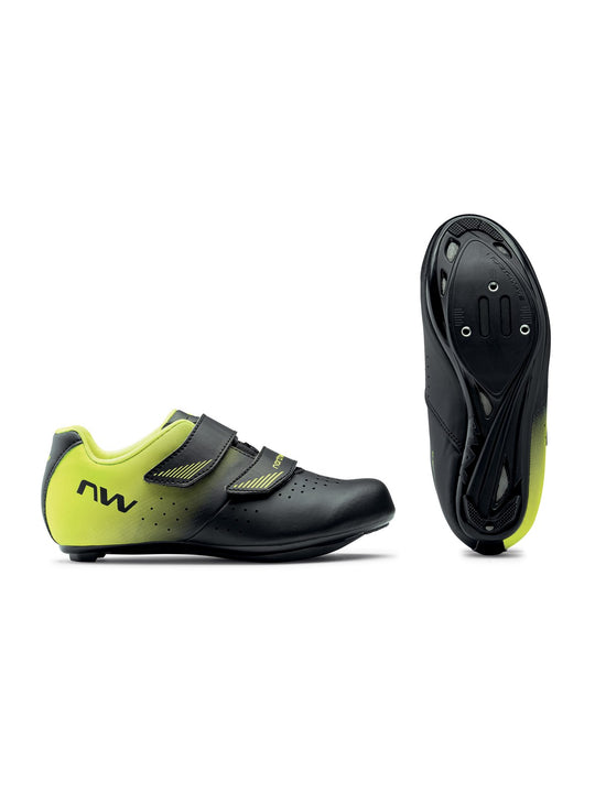 Buty rowerowe NORTHWAVE Core Junior czarny żółty - Adventure Sports
