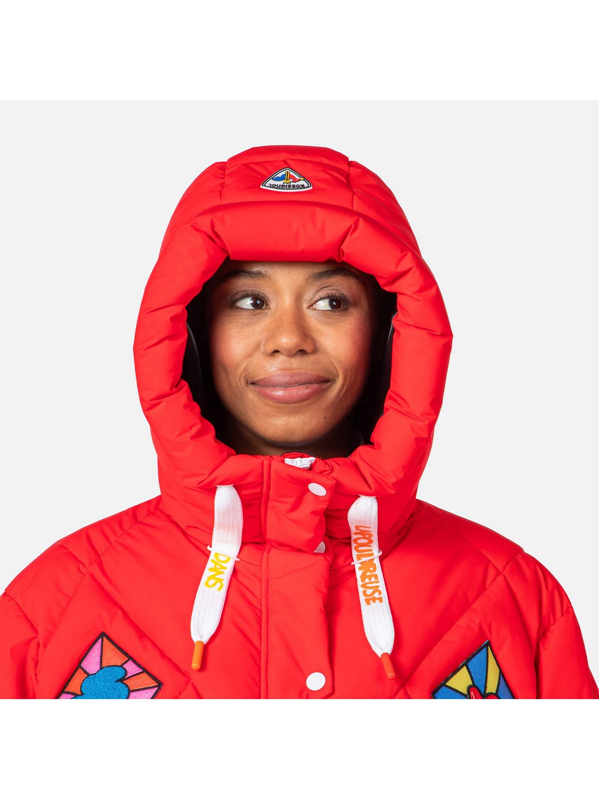 Kurtka puchowa narciarska Rossignol W Lumy Down Bomber Jkt czerwony - Adventure Sports