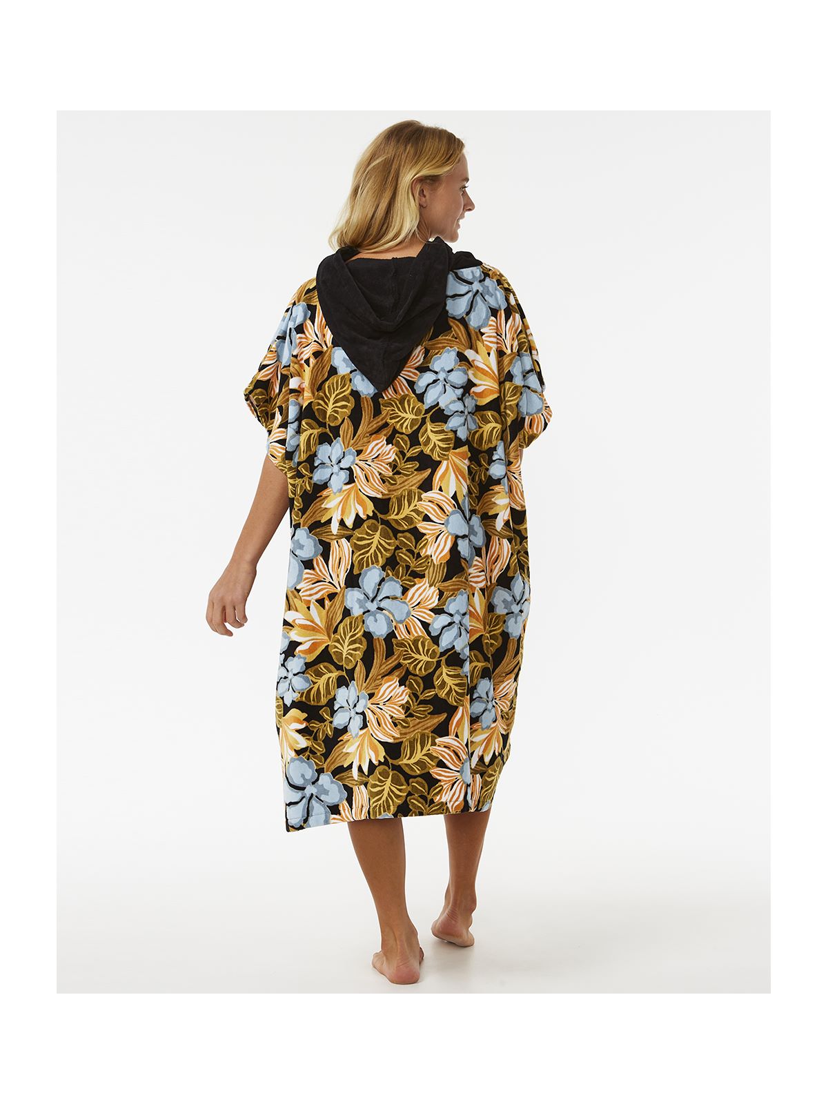 Poncho RIP CURL Mixed Hooded Towel czarny - TU - Adventure Sports