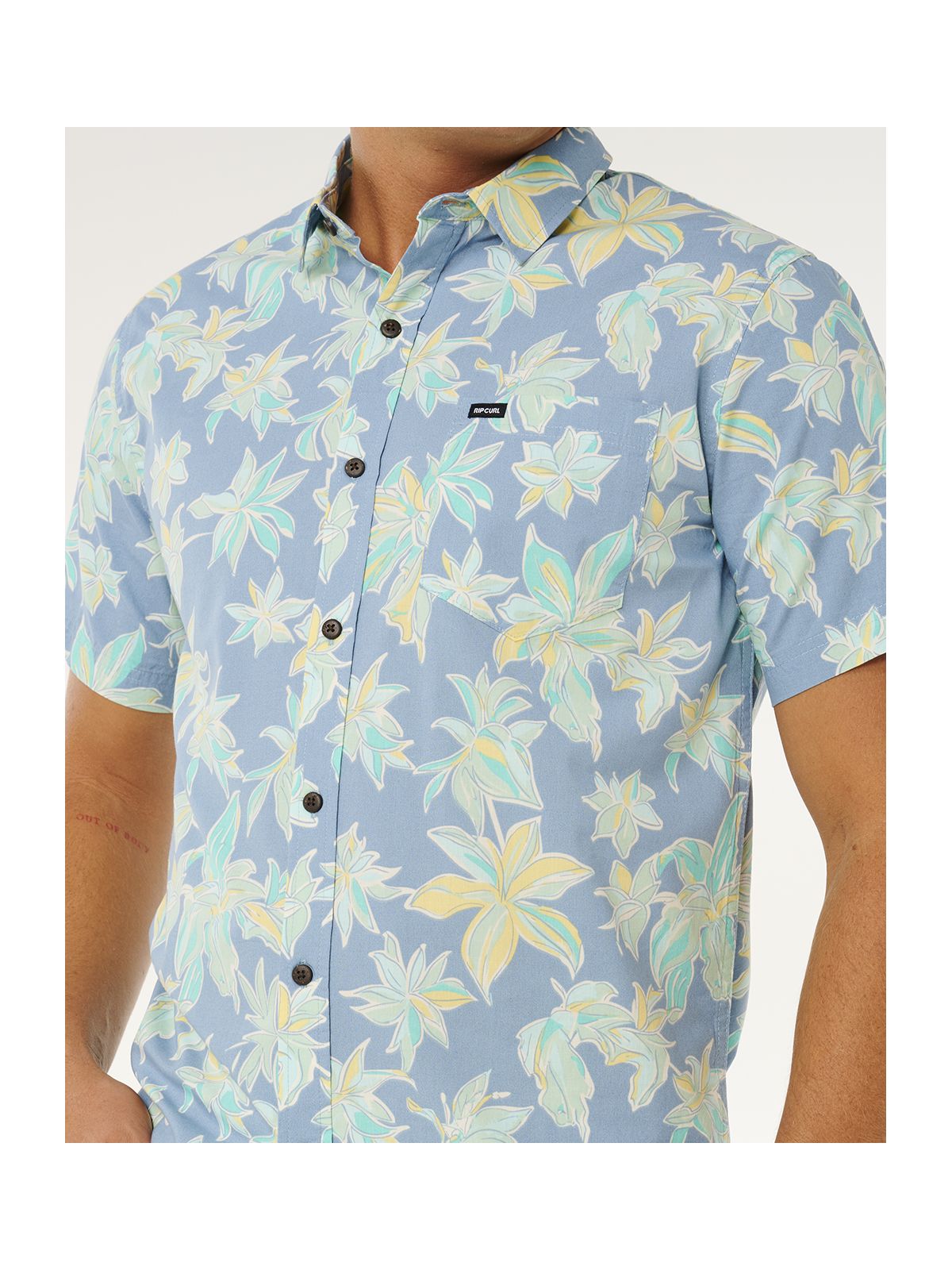 Koszula męska RIP CURL Sessions S/S Shirt niebieska