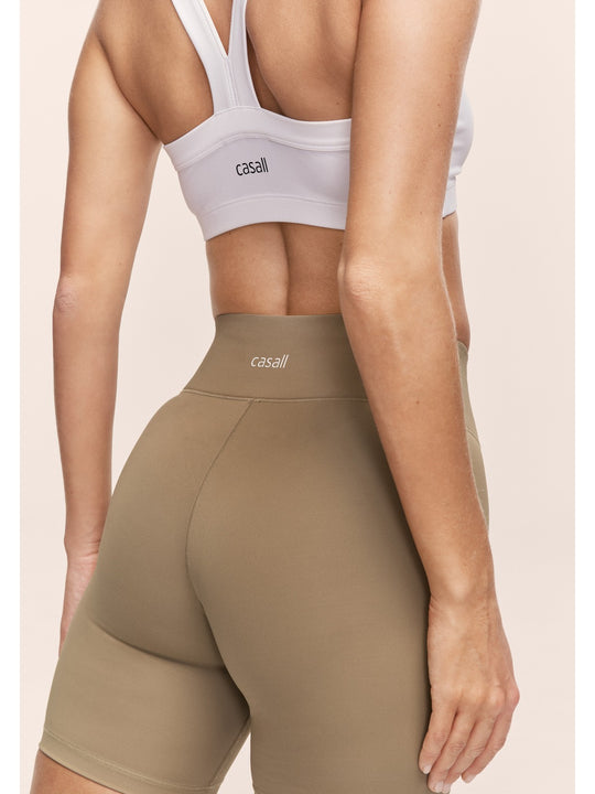 Legginsy treningowe damskie CASALL Regular Waist Bikers kolor zielony
