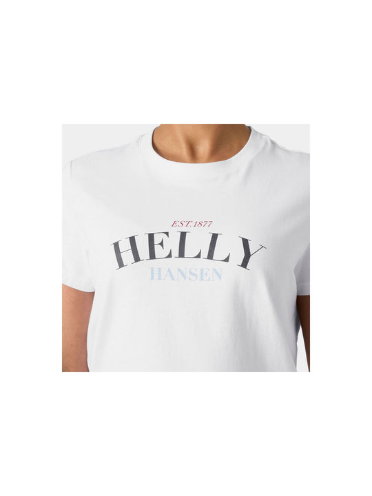 Koszulka damska HELLY HANSEN W Core Graphic T-Shirt 2.0 biała
