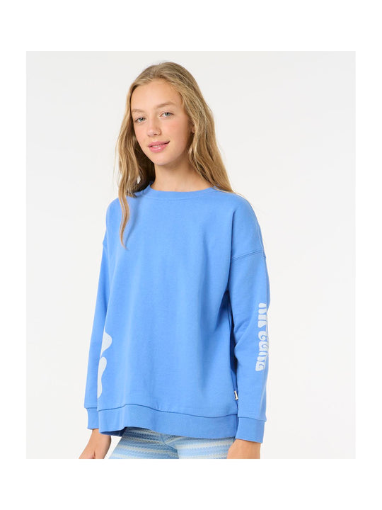 Bluza dziewczęca RIP CURL Bliss Crew-Girl niebieska
