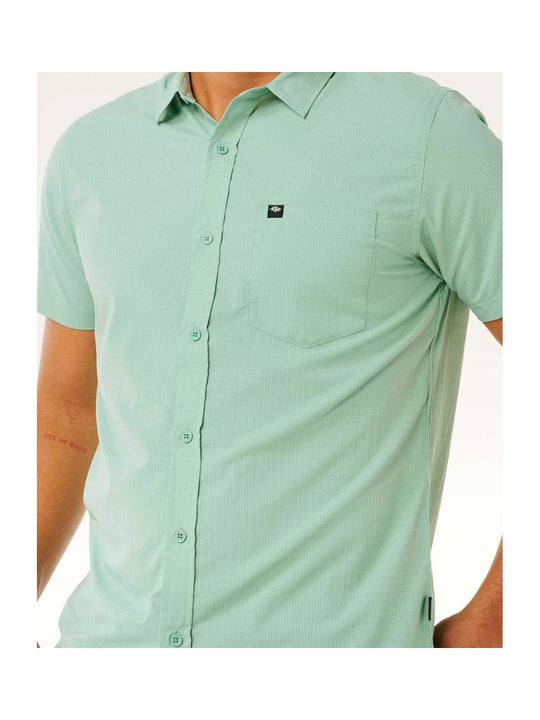 Koszula męska RIP CURL Vaporcool Aerotech S/S Shirt zielona
