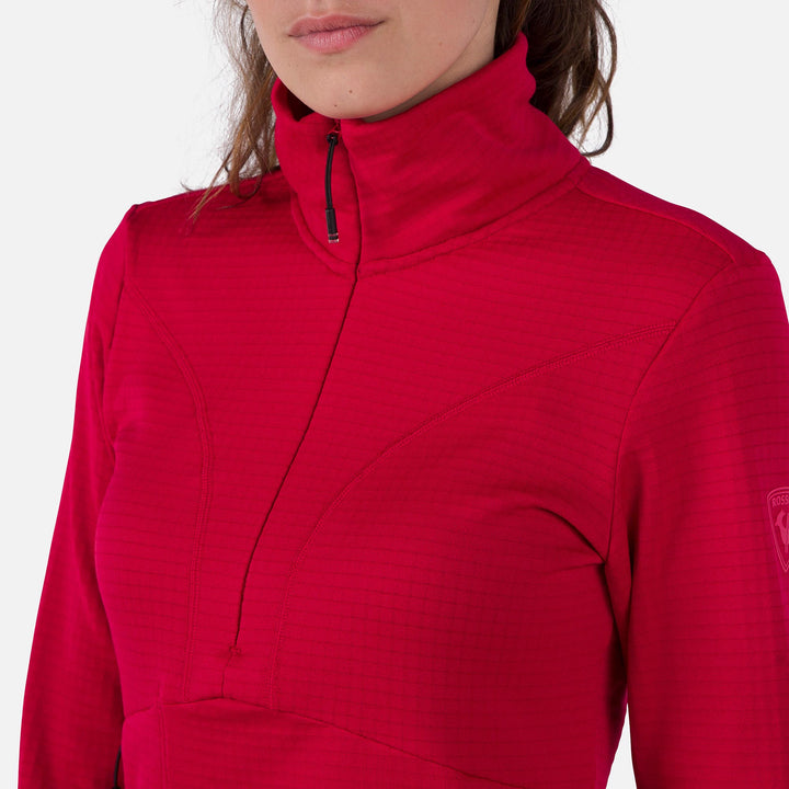 Bluza Rossignol W Blackside Fleece Hz czerwony - Adventure Sports
