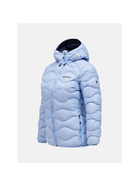 Kurtka Peak Performance W Helium Down Hood Jacket niebieski - Adventure Sports
