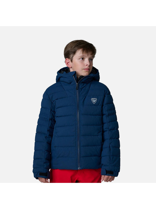 Kurtka zimowa chłopięca Rossignol Boy Rapide Jkt granatowy - narciarska - Adventure Sports
