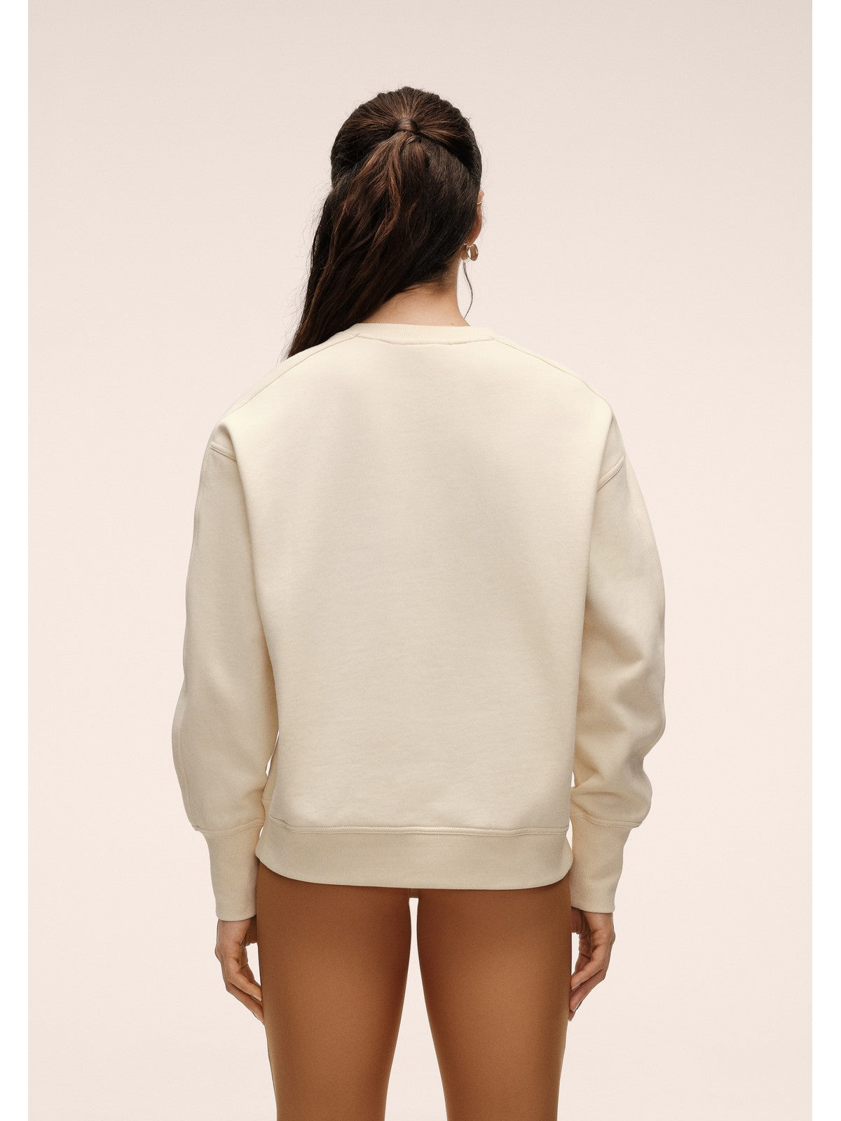 Bluza damska CASALL Terry Relaxed Crew beżowa