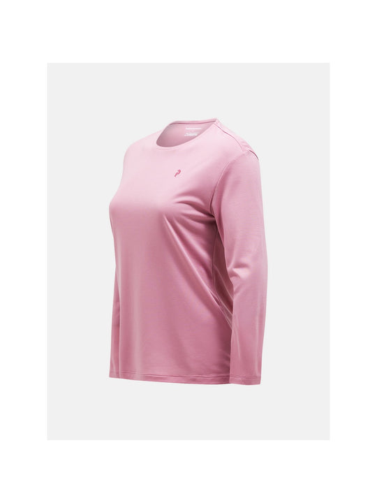 Koszulka Peak Performance W Delta Ls Tee brązowy - Adventure Sports
