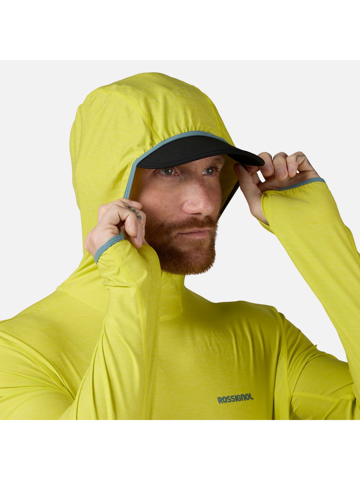 Bluza męska ROSSIGNOL Westweg Sun Hoodie zielona - Adventure Sports