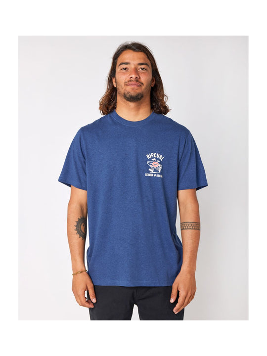 Koszulka RIP CURL Shaper Avenue Tee granatowy - Adventure Sports
