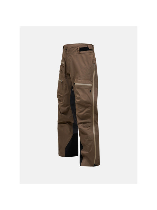 Spodnie narciarskie męskie PEAK PERFORMANCE Vislight GORE-TEX C-Knit 3L Shell Pants brązowe
