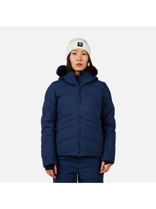 Kurtka narciarska damska ROSSIGNOL W STACI INSULATED JKT granatowa
