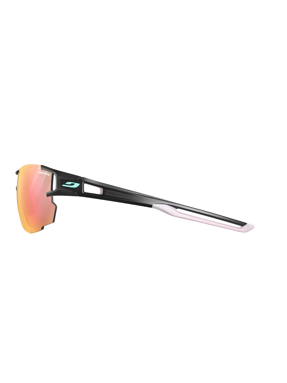 Okulary fotochromowe Julbo Aerolite - czarny / pastelowy różowy| Reactiv Light Amplifier cat 1-3 - M - Adventure Sports