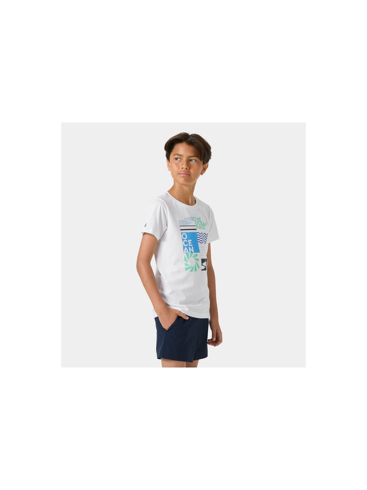 Koszulka dziecięca HELLY HANSEN Jr The Ocean Race T-Shirt biała