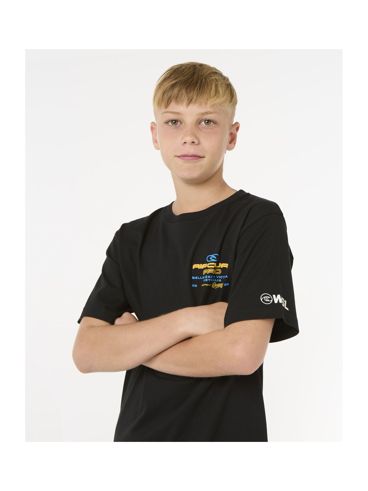 Koszulka RIP CURL Rip Curl Pro 25 Event Tee-Kid czarny