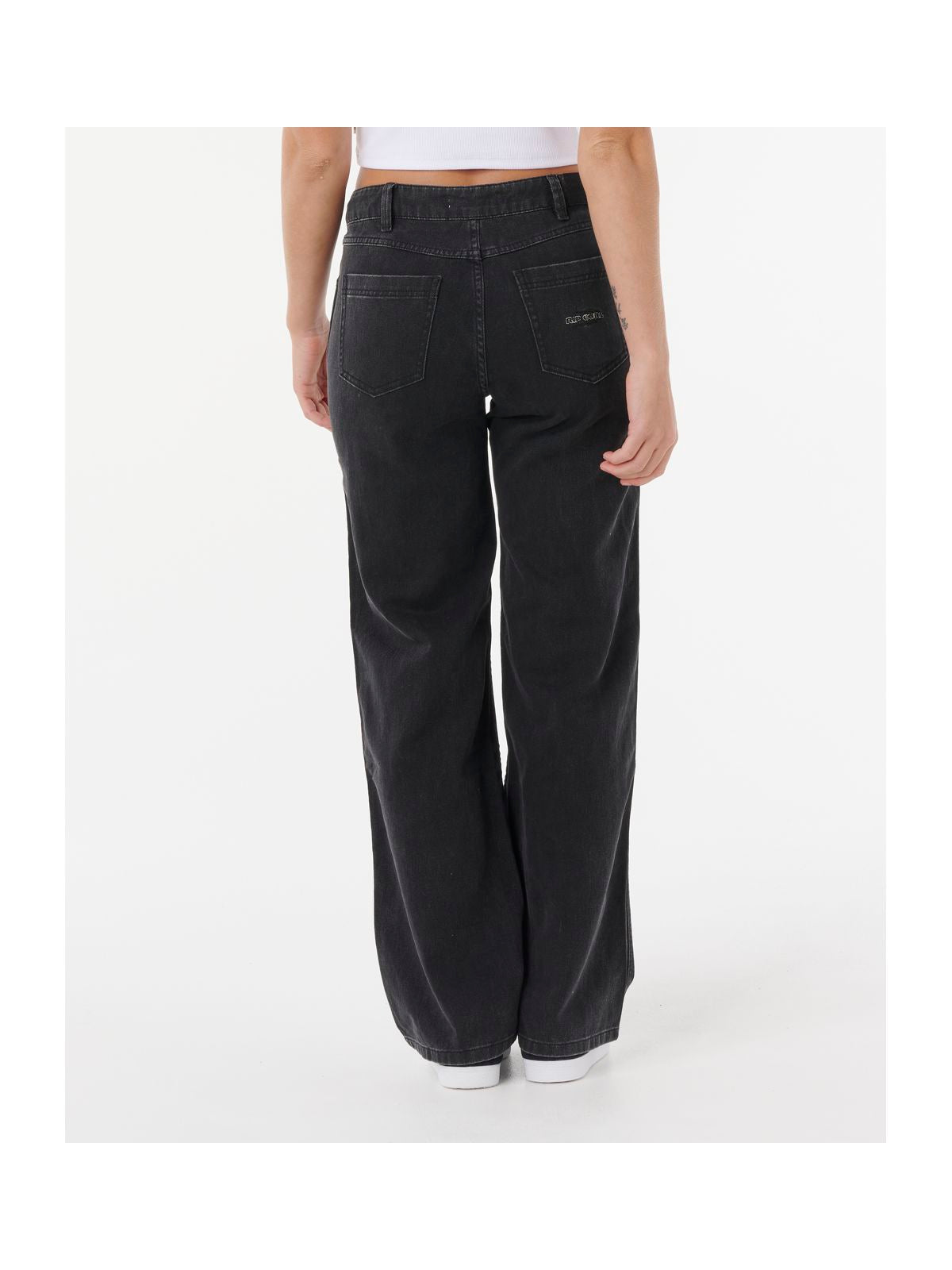 Spodnie RIP CURL AGGIE RELAXED JEANS czarne