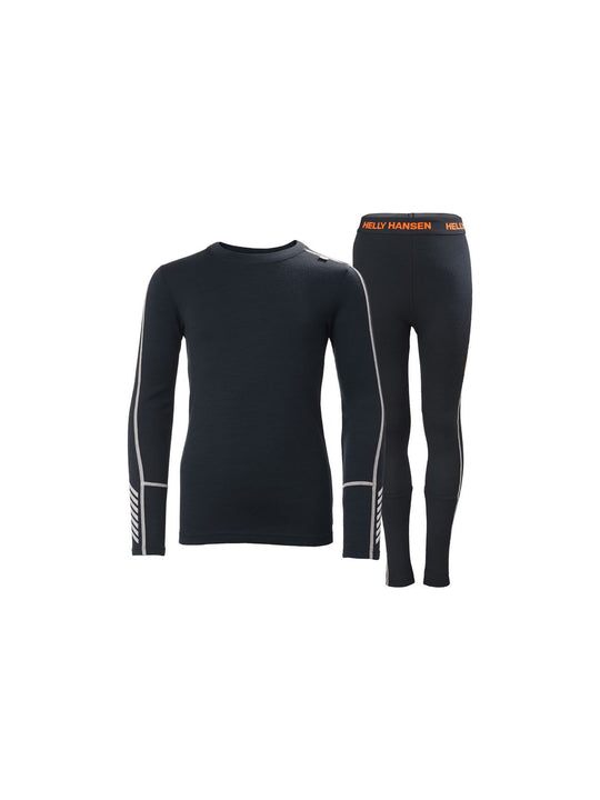 Bielizna termoaktywna dziecięca Helly Hansen Jr Lifa Merino Midweight Set granatowy - Adventure Sports
