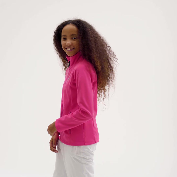 Bluza polarowa dziewczęca ROSSIGNOL Girl Fz Clim różowy - Adventure Sports
