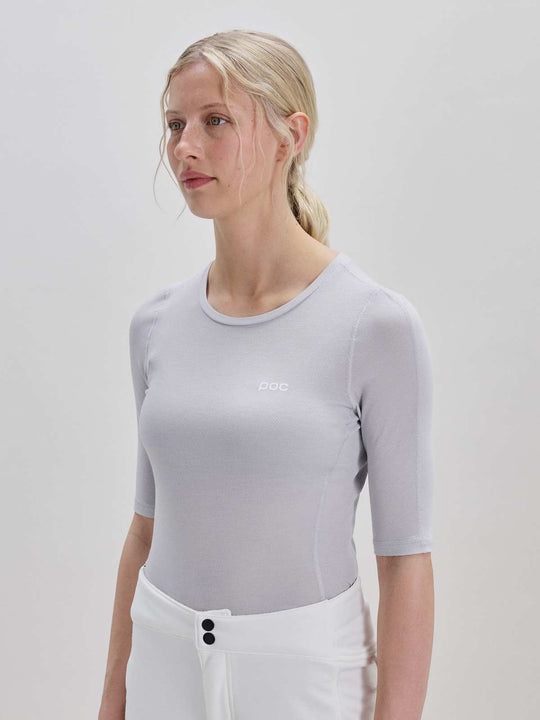 Koszulka damska POC W's Layer Mid S/S Jersey szary

