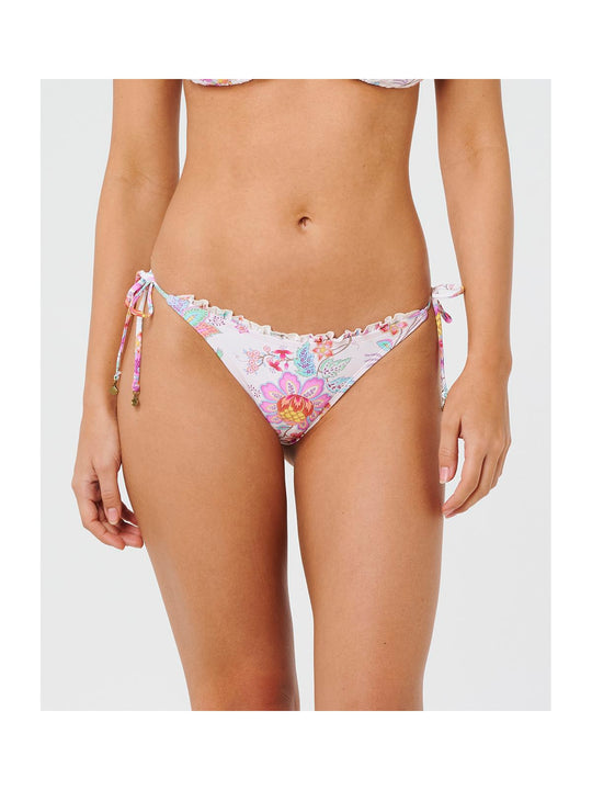Dół od bikini damski RIP CURL Half Moon Bay Tie Side Skimpy beżowe
