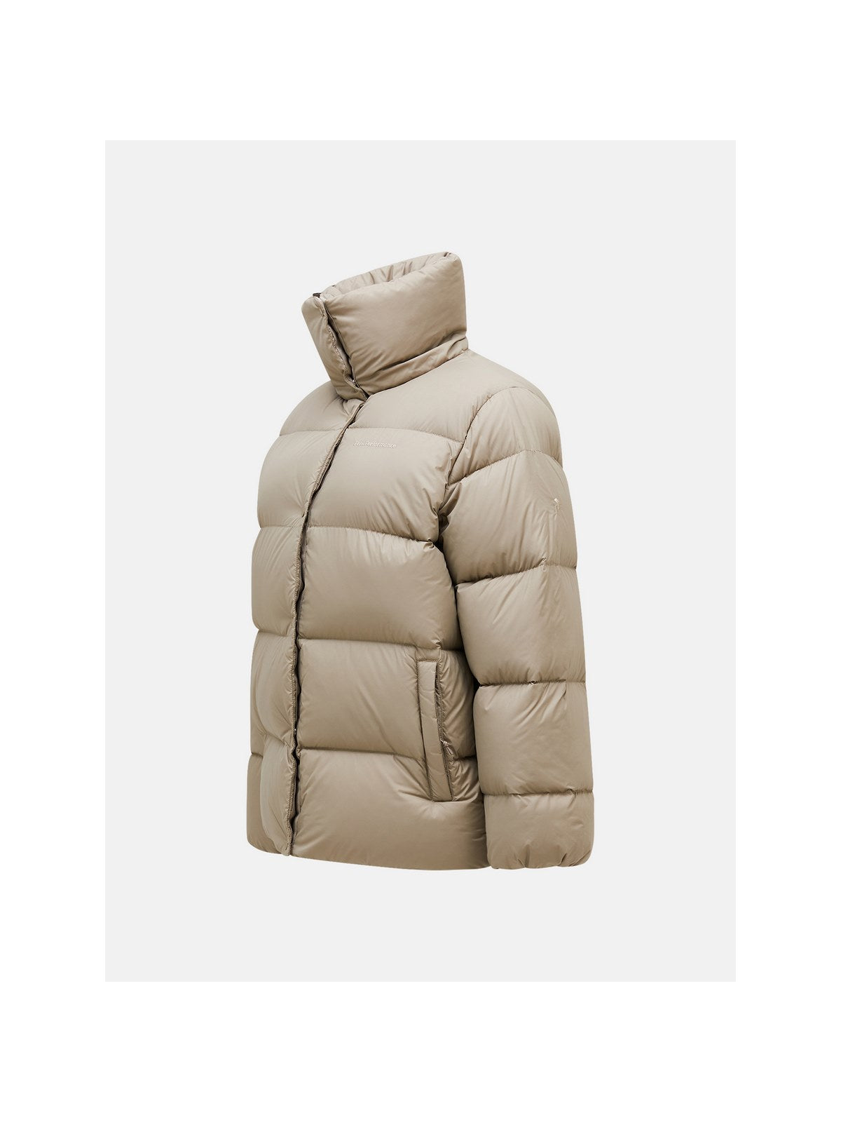 Kurtka puchowa Peak Performance W Down Puffer beżowy - narciarska - Adventure Sports