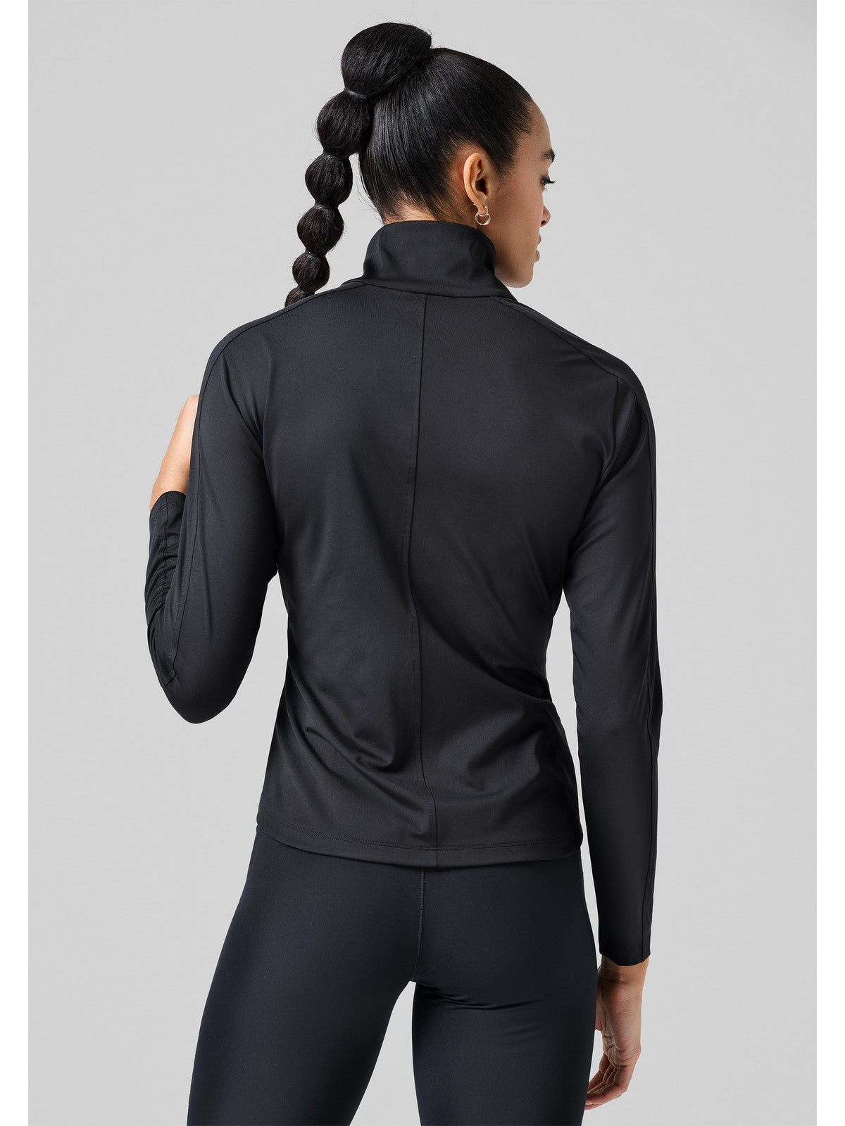 Koszulka damska CASALL Serene Half Zip Long Sleeve kolor czarny