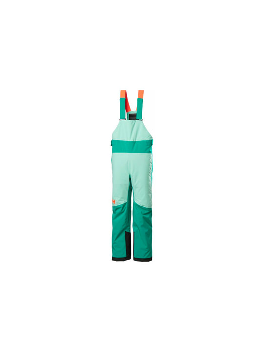 Spodnie narciarskie dziecięce HELLY HANSEN Jr Girl Stellar Bib Pant kolor zielony
