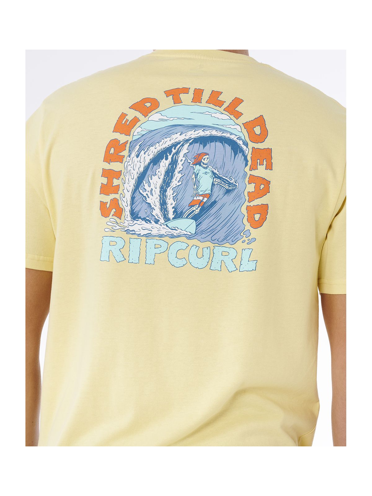 Koszulka męska RIP CURL Shred Til Tee żółta
