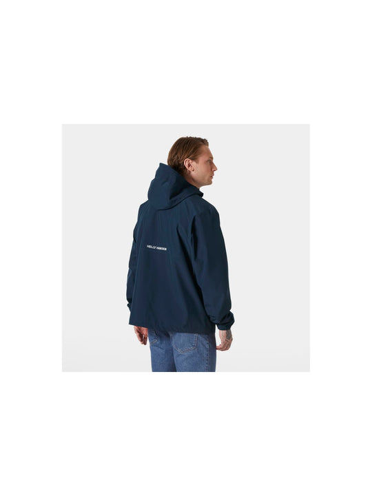 Kurtka męska HELLY HANSEN SANDOY RAIN JACKET granatowa - Adventure Sports
