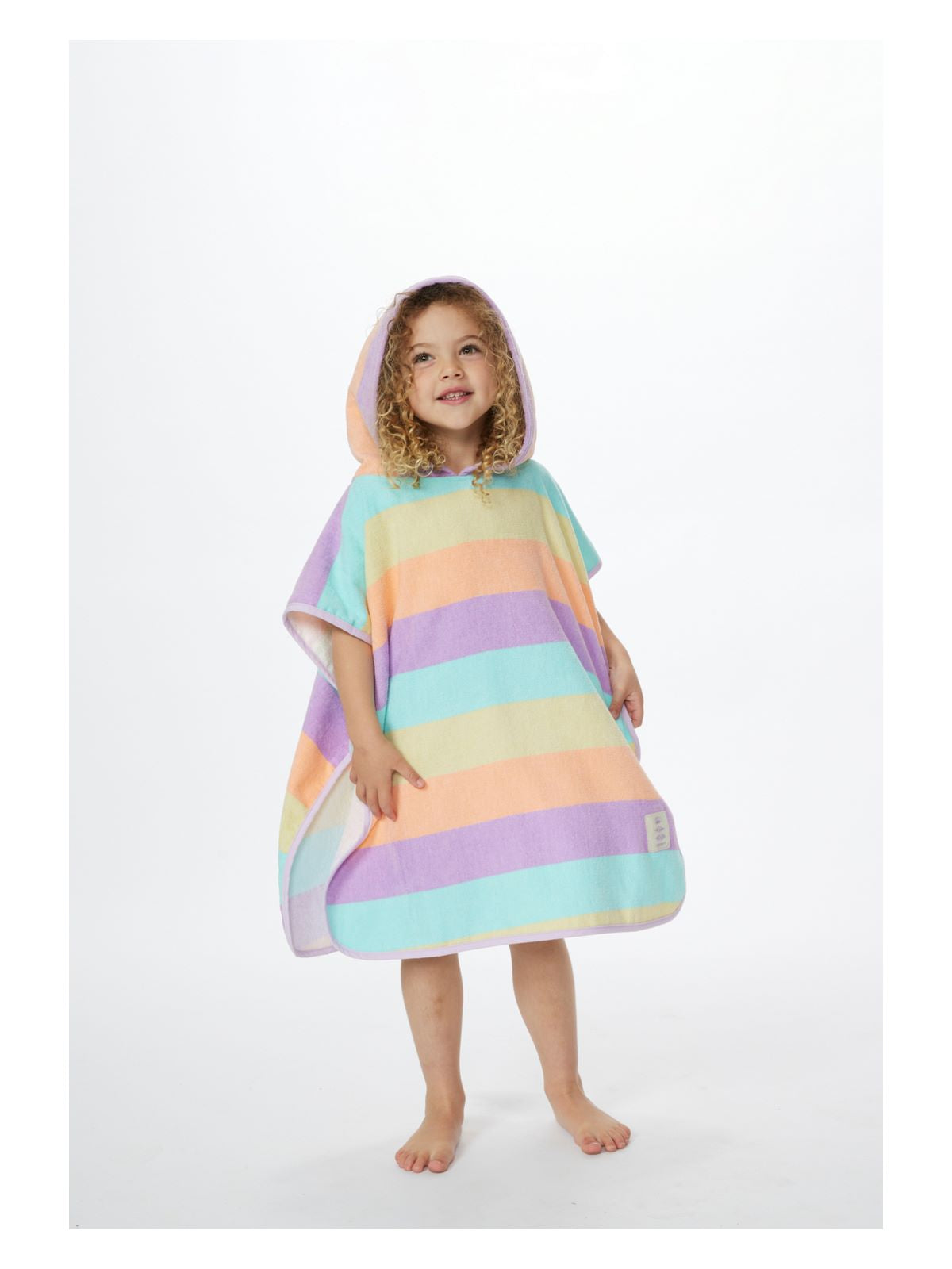Poncho RIP CURL Cove Hooded Towel Girl multikolor - TU - Adventure Sports