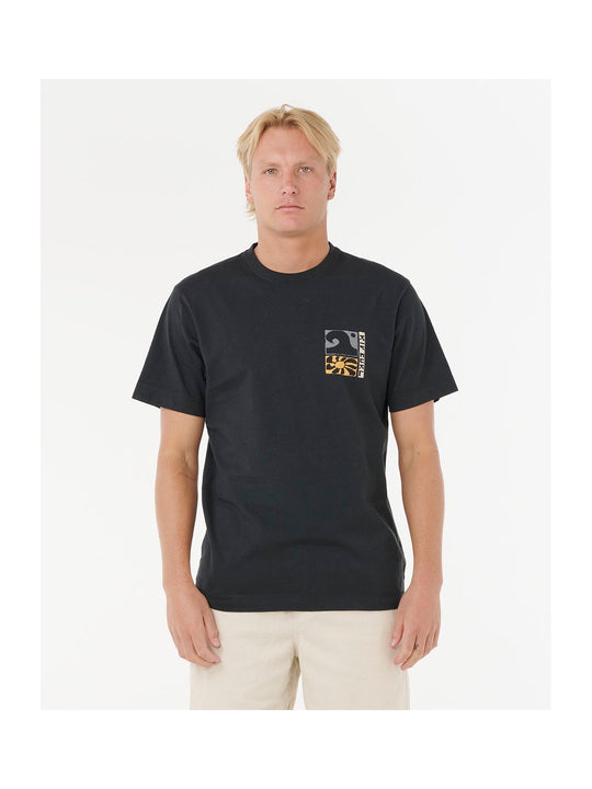 Koszulka RIP CURL AOTS TY WILLIAMS COASTLINE TEE czarna
