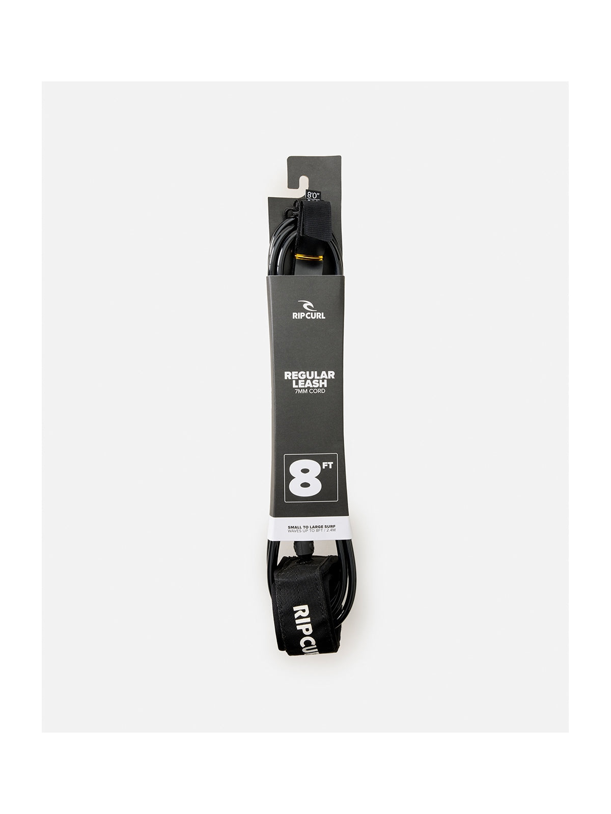 Leash RIP CURL 8.0 Reg Leash Surf Grip czarny