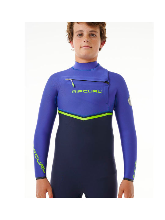 Pianka dziecięca surfingowa RIP CURL Kids Flashbomb 4/3 C/Zip niebieska - Adventure Sports
