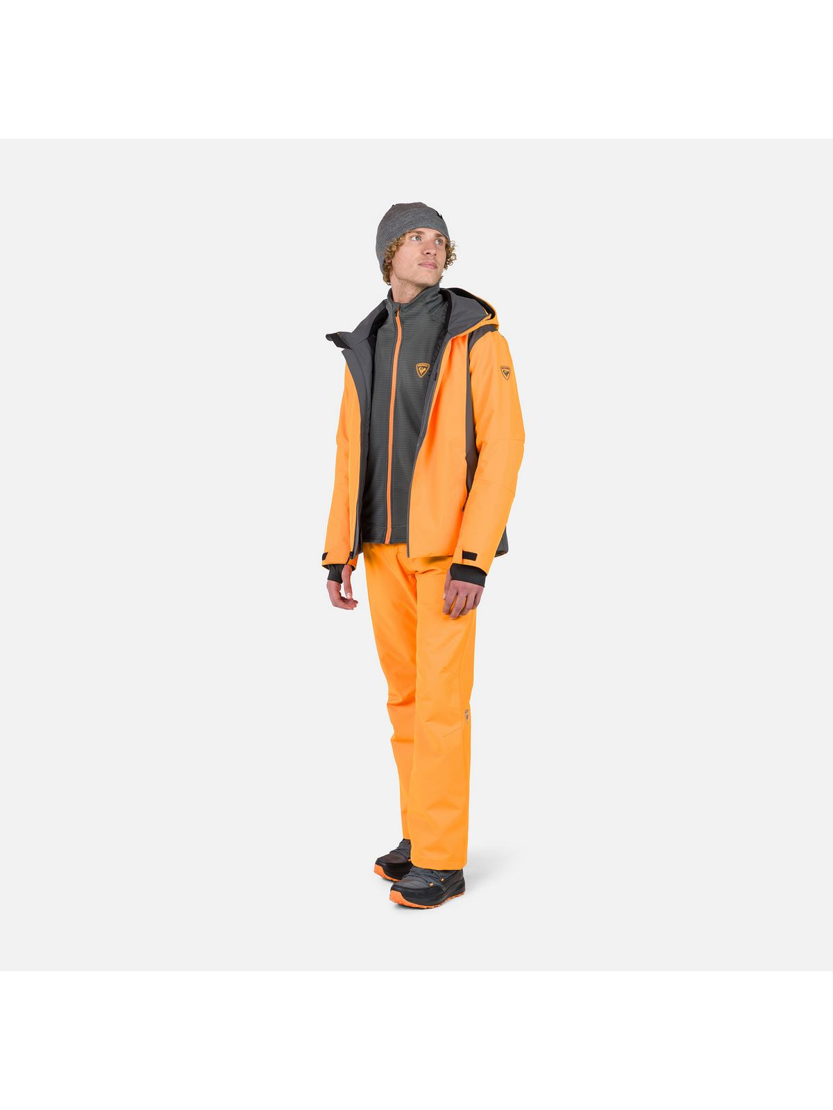 Bluza outdoorowa męska Rossignol Blackside Fleece Fz szara - Adventure Sports