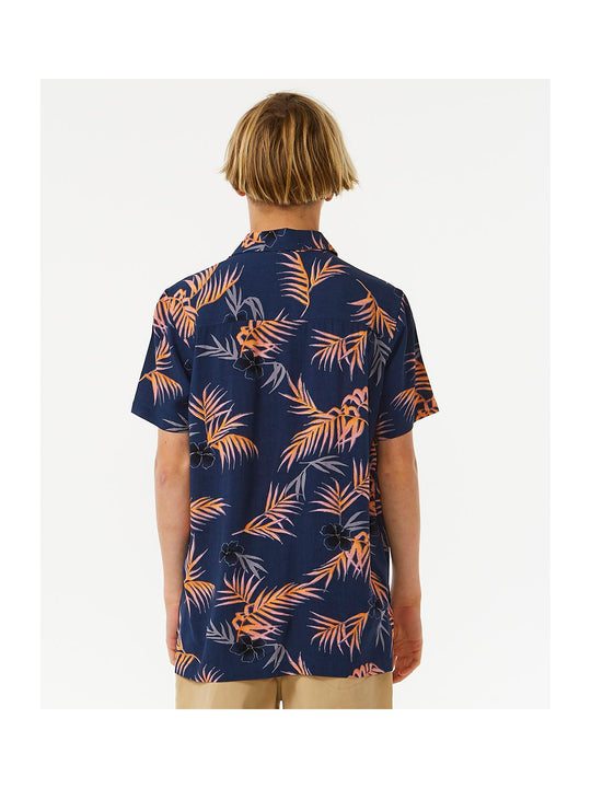 Koszula RIP CURL Surf Revival S/S Shirt Boy granatowy - Adventure Sports
