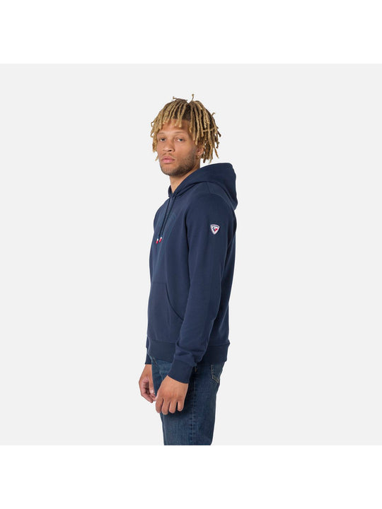 Bluza z kapturem męska Rossignol LOGO SWEAT HOOD FL granatowy - Adventure Sports
