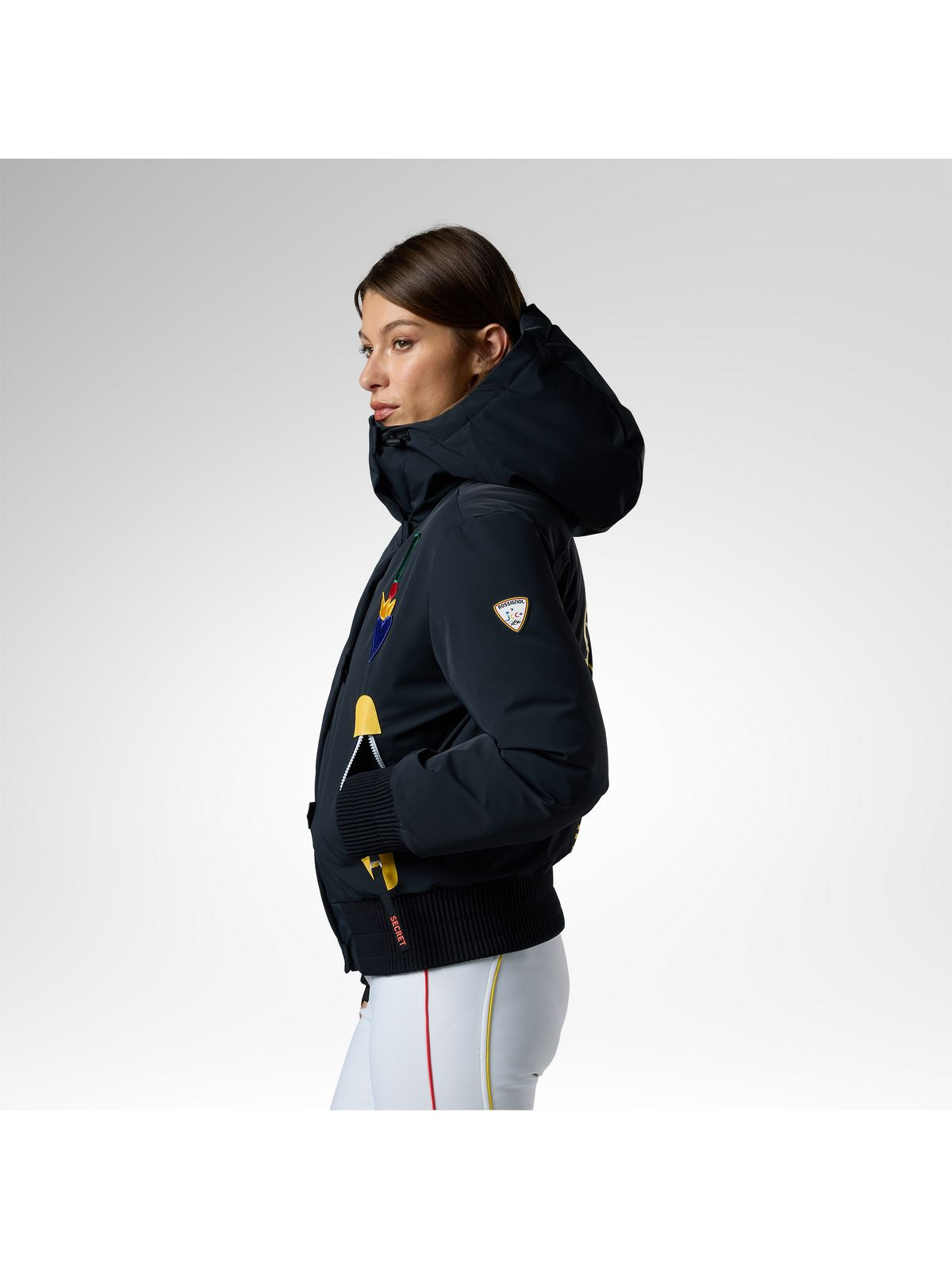 Kurtka narciarska damska ROSSIGNOL W Jcc Bomber Ski Jacket czarna