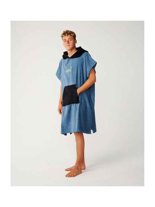 Ponczo męskie RIP CURL Logo Hooded Towel niebieskie
