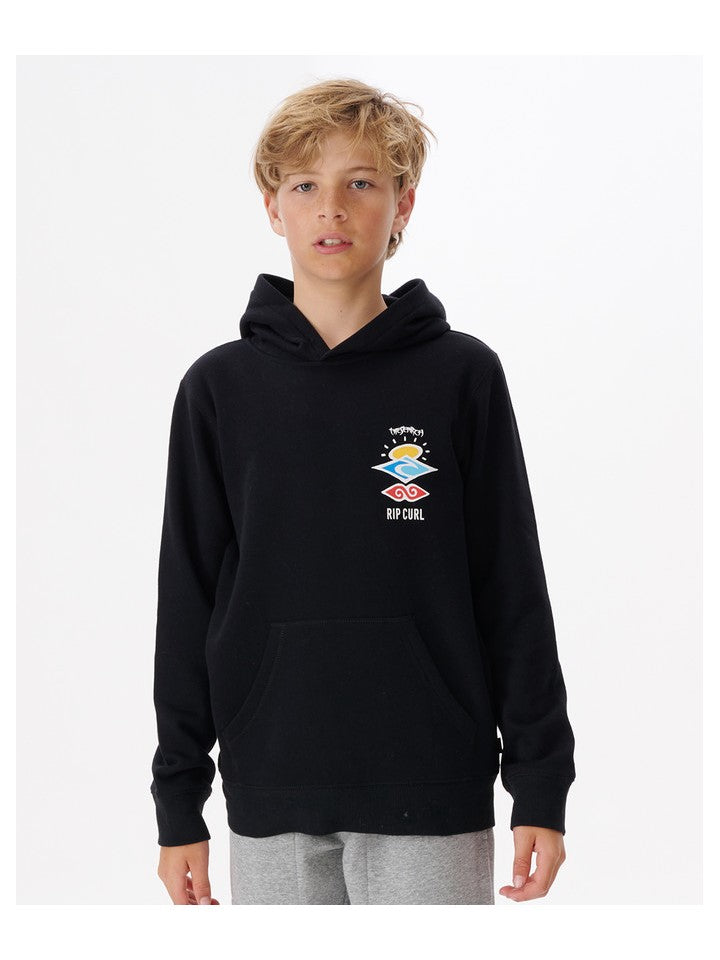 Bluza chłopięca RIP CURL Search Icon Hood -Boy czarny